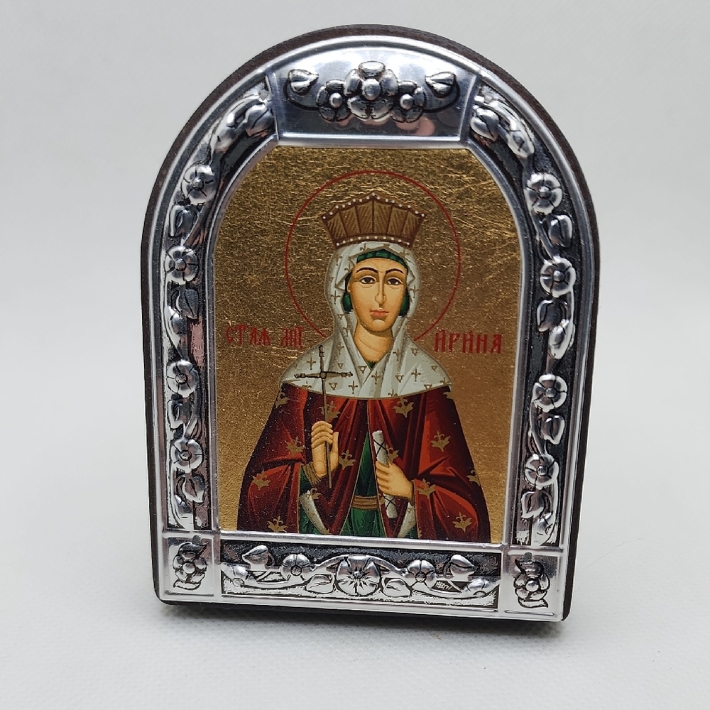 Saint Ludmila Of Bohemia Wooden Icon